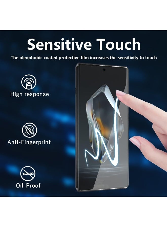 Privacy Screen Protector for Infinix Note 50S 5G UV Glass Fingerprint Reader Support 3D Curved Anti-Spy Tempered Glass Screen Protector - Image 3